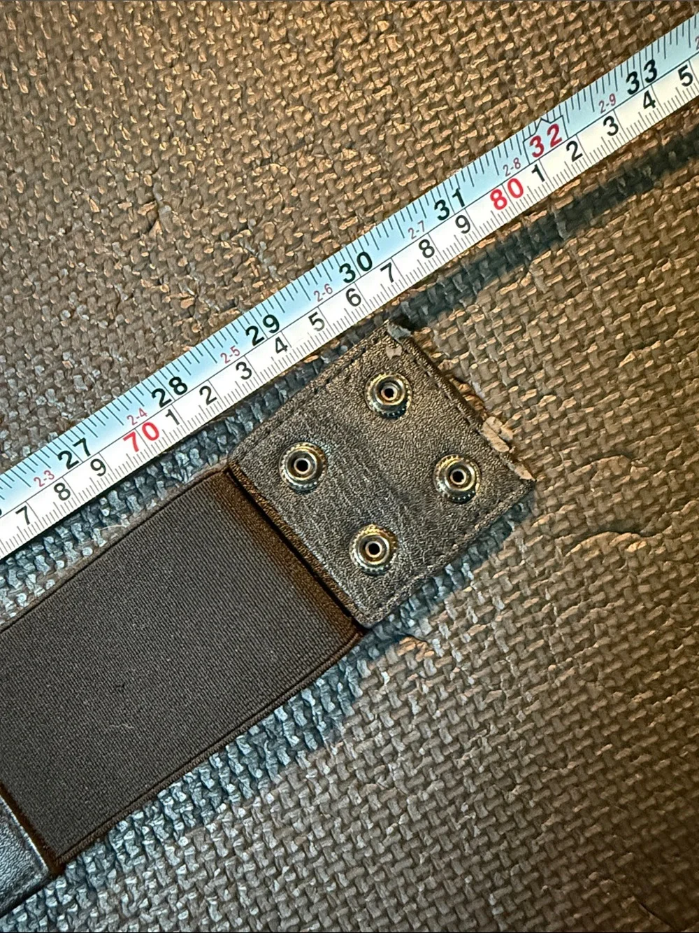 White House Black Market Black Beaded Stretch Waist Belt